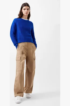 French Connection Womens 100% Cotton Lily Mozart Crew Neck Jumper