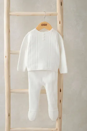 Mamas & Papas Knitted Button Cardigan & Leggings 2 Piece Set