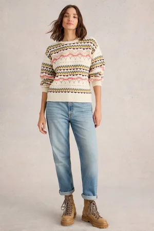 White Stuff Womens Piper Pointelle Jumper
