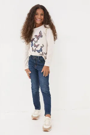 Fat Face Girls FatFace Dark Wash Denim Jeggings