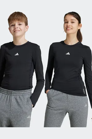 adidas Boys Kids Techfit Long Sleeve Top