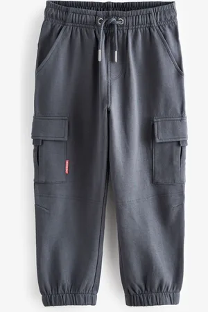 Next Boys Petrol 100% Cotton Cargo Pocket Joggers (3-16yrs)