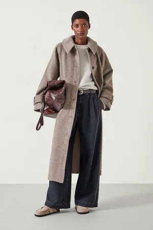 Hush Puppies Womens Munroe Pure Wool Cocoon Coat