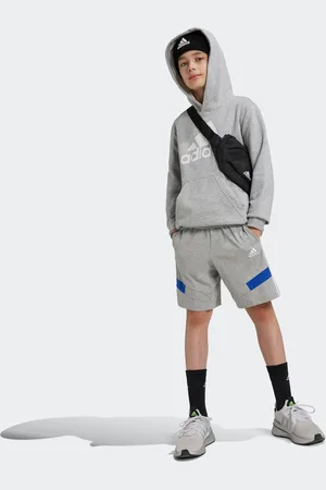 adidas Boys Kids 100% Cotton Colorblock Shorts