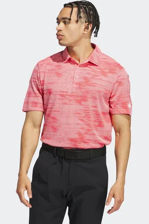 adidas Mens Ultimate365 Textured Stripe Grey/Black Polo Shirt