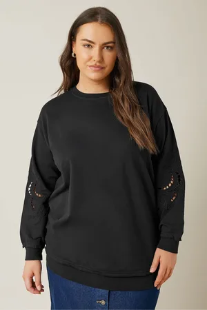 Evans Cutwork Crew Neck 100% Cotton Sweatshirt AU 16