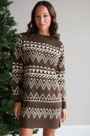 Threadbare Womens Christmas Jumper Dress