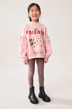 Next Girls Cat Character Sweatshirt And Ribbed Legging Set (3-16yrs)