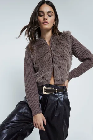 River Island Womens Faux Fur Cardigan
