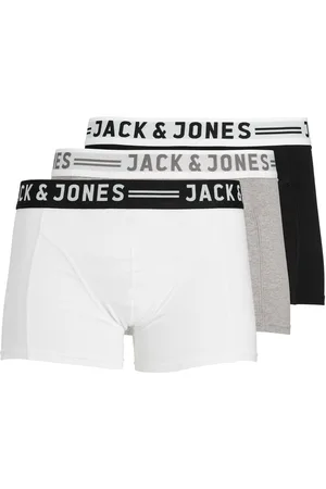 JACK & JONES Mens Light Boxers 3 Pack