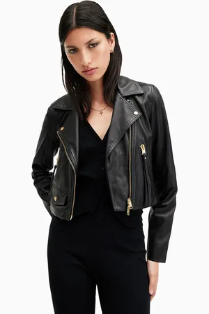 AllSaints AllSaints Black Biker Jacket AU 14