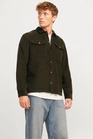 JACK & JONES Mens Corduroy 100% Cotton Overshirt