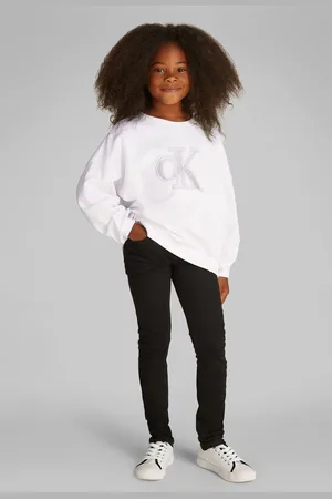 Calvin Klein White Crew Neck 100% Cotton Sweatshirt 10 Years (140cm)