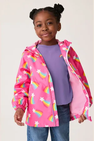 Little Bird Boys Rainbow Shower Resistant Mac Jacket