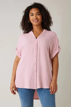 Evans Yoke Button Thru Grown On Sleeve Blouse AU 26-28