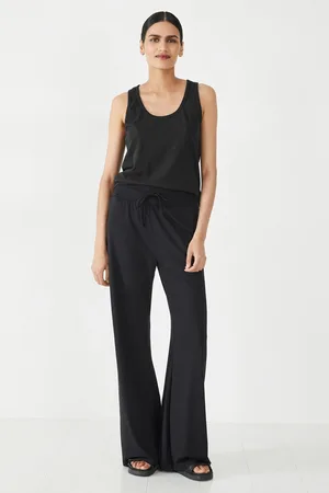 Hush Puppies Black Amie Wide Leg Joggers XL Short