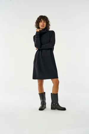 ONLY Womens Roll Neck Knitted Jumper Dress