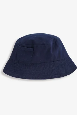 JoJo Maman Bébé Boys Navy Twill Bucket Sun Hat