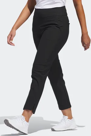 adidas Womens Beige Ultimate365 Solid Ankle Trousers
