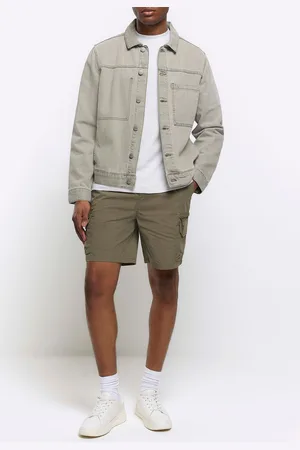 River Island Mens Elasticated Cargo Shorts