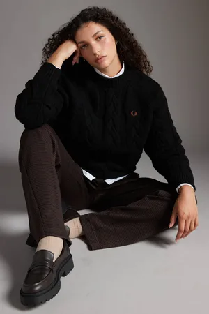 Fred Perry Womens Cable Knitted Jumper