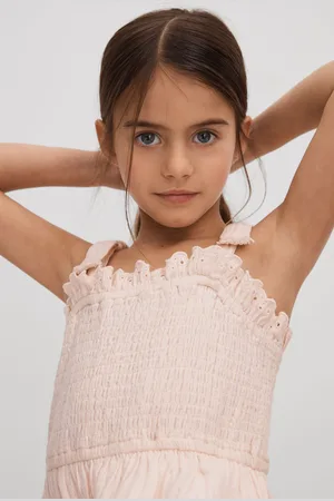 Reiss Girls Agatha 9-13 yrs Tiered Cotton Blend Ruffle Dress