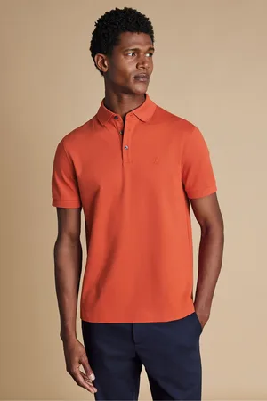 Charles Tyrwhitt Short Sleeve Cotton Stretch Pique Polo Shirt XL