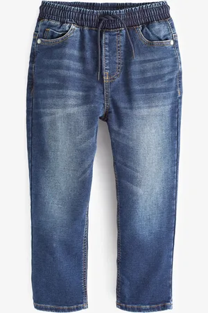 Next Boys Indigo Loose Fit Stretch Elasticated Waist Jeans (3-16yrs)