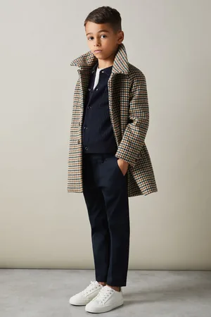 Reiss Boys Navy Lockhurst 9-13 yrs Wool Cable Knit Cardigan