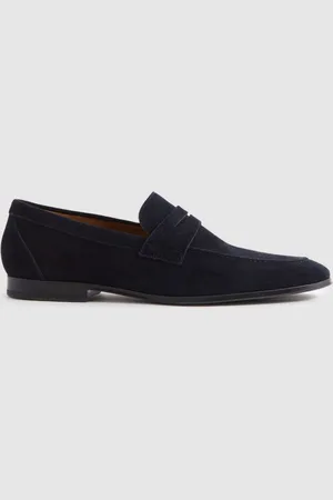 Reiss Bray Suede Suede Slip On Loafers AU 8 (EU 42)