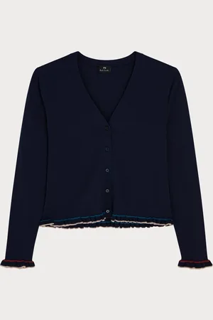 Paul Smith Knitted V-Neck Button Through Wool Blend Cardigan M