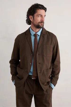 Seasalt Cornwall Mens Mens Tollgate Linen/Cotton Blend Jacket