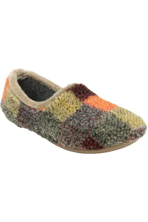 Lotus Natural Textile Multi Coloured Slippers AU 6 (EU 37)