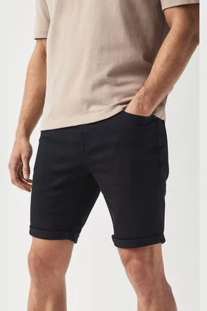 Next Mens Slim Fit Stretch Denim Shorts