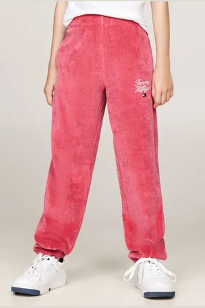 Tommy Hilfiger Girls Script Velour Trousers