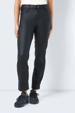 Noisy May Womens Coated High Waisted Jeans