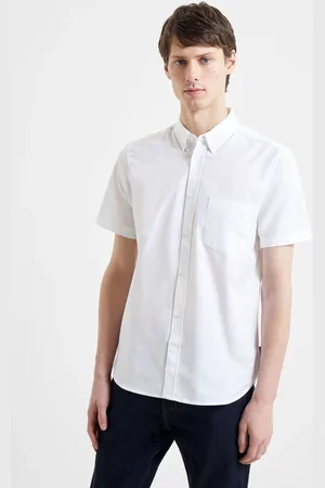 French Connection Oxford 100% Cotton Short Sleeve Shirt XXL