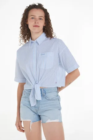 Tommy Hilfiger Womens Knot Stripe Shirt
