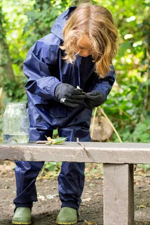 Muddy Puddles Boys Navy Originals Waterproof All-In-One Puddlesuit