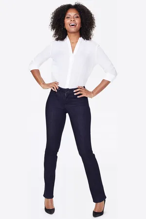 NYDJ Womens Marilyn Straight Leg Jeans