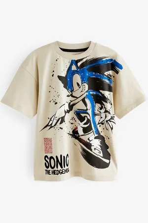 Sonic The Hedgehog Boys Stone 100% Cotton Licensed T-Shirt (3-16yrs)