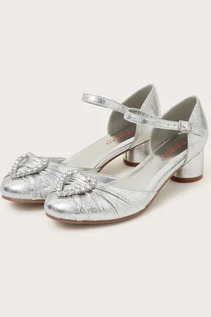 Monsoon Girls Heart Embellished Heels