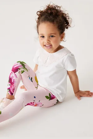 Ted Baker Girls Organza Collared T-Shirt And Leggings Set