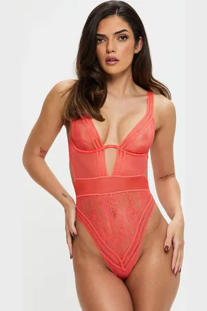Ann Summers Orange Eternal Lace Body S