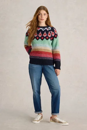 White Stuff Womens New York Fairisle Pattern Jumper