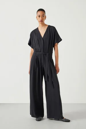 Hush Puppies Womens Marie Pleat Jumpsuit