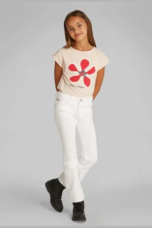 Calvin Klein White Flared Bootcut Jeans 10 Years (140cm)