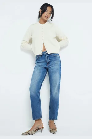 River Island Womens Slim Fit Petite High Rise 100% Cotton Jeans