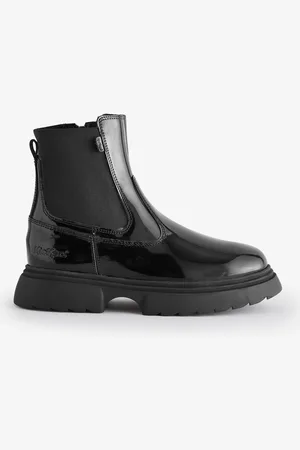 Kickers Girls Kenzi Chelsea Patent Junior Shoes