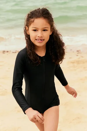 Next Girls Long Sleeved Shortie Swimsuit (3-16yrs)